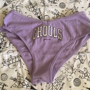 BRAND NEW!!! PINK Halloween Purple Ghouls Cheekster Panty